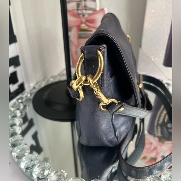 Coach Black Leather Shoulder Bag with Gold Hardware - Picture 3 of 13